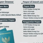 syarat pembuatan paspor baru